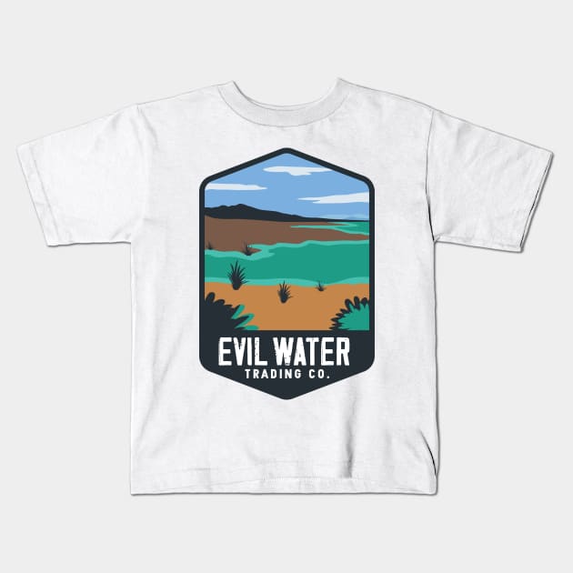 Evil Water Lake Patch Kids T-Shirt by Evil Water Trading Company